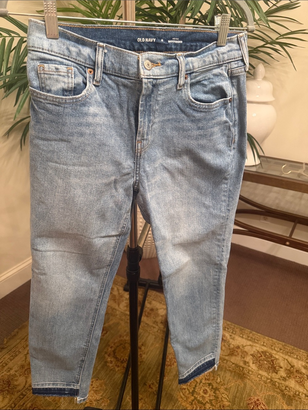 Old Navy Light Blue Boyfriend Jeans - Faded Wash